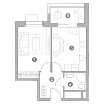 Продажа 1-комнатной квартиры 33,6 м², 3/22 этаж