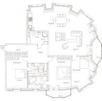 Продажа 4-комнатной квартиры 162,1 м², 6/23 этаж