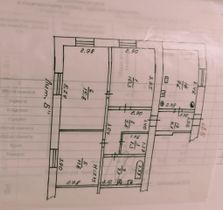 66,2 м², 3-комн. квартира, 1/1 этаж