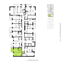 38,7 м², 1-комн. квартира, 24/24 этаж