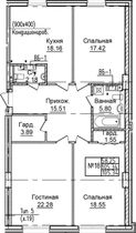 Продажа 3-комнатной квартиры 105,3 м², 2/7 этаж