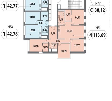 Продажа 4-комнатной квартиры 113,7 м², 9/14 этаж