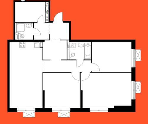 Продажа 4-комнатной квартиры 93,5 м², 20/24 этаж