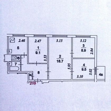 Продажа 4-комнатной квартиры 63,4 м², 3/9 этаж