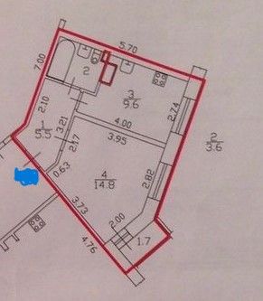 Продажа 1-комнатной квартиры 33,5 м², 5/15 этаж