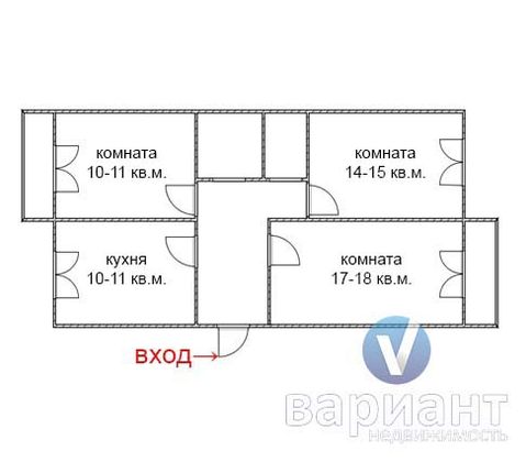 Продажа 3-комнатной квартиры 70 м², 2/5 этаж