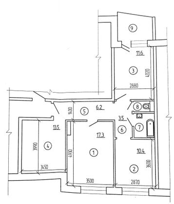 Продажа 3-комнатной квартиры 68 м², 3/5 этаж