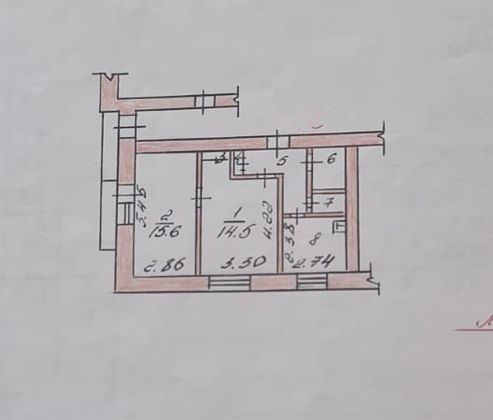 Продажа 2-комнатной квартиры 47,8 м², 8/9 этаж