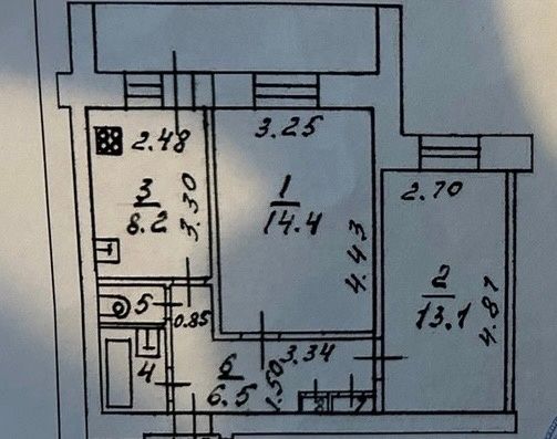 Продажа 2-комнатной квартиры 46,7 м², 8/9 этаж