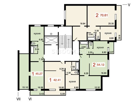 Продажа 2-комнатной квартиры 54 м², 5/10 этаж