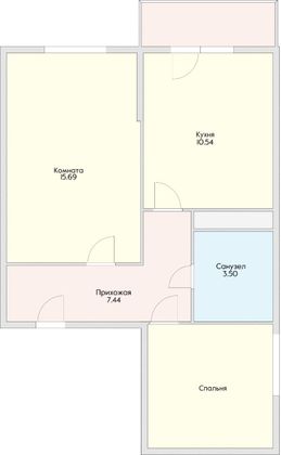 Продажа 2-комнатной квартиры 47 м², 14/24 этаж