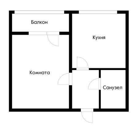 Продажа 1-комнатной квартиры 31 м², 4/6 этаж