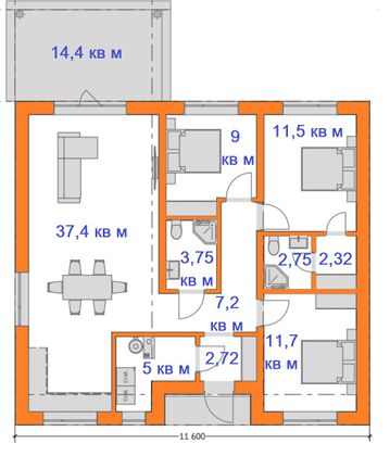 Продажа дома, 130 м², с участком 7,5 сотки