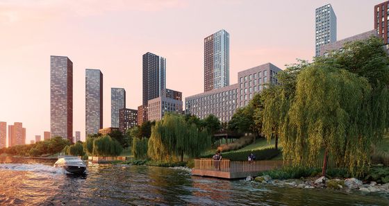 Продажа 1-комнатной квартиры 43,7 м², 38/54 этаж