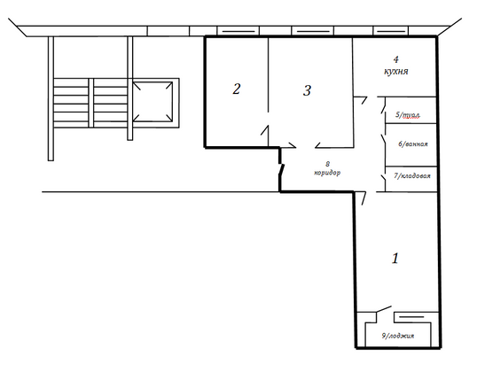 Продажа 3-комнатной квартиры 64,2 м², 8/9 этаж