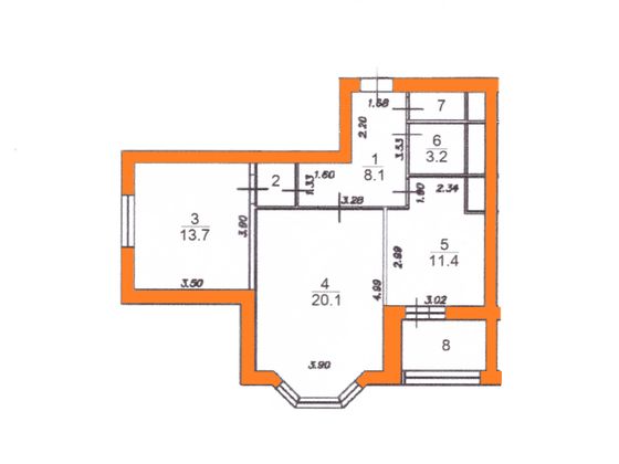 Продажа 2-комнатной квартиры 60 м², 10/24 этаж