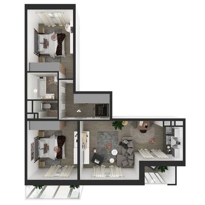 Продажа 3-комнатной квартиры 65 м², 13/17 этаж