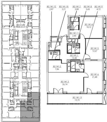 Продажа 4-комнатной квартиры 139,7 м², 14/17 этаж