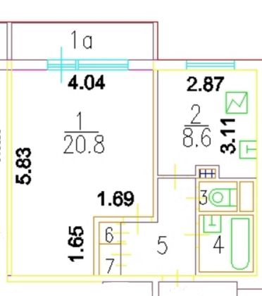 Продажа 1-комнатной квартиры 38,7 м², 14/14 этаж