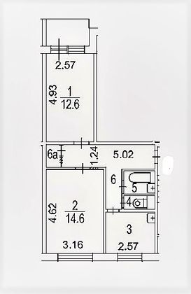 Продажа 2-комнатной квартиры 46 м², 1/9 этаж