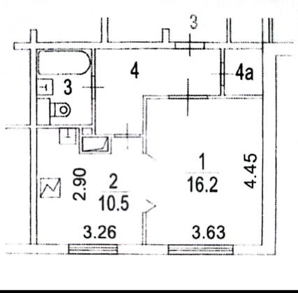 Продажа 1-комнатной квартиры 36,9 м², 1/9 этаж