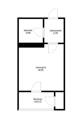 Продажа квартиры-студии 22,3 м², 2/16 этаж