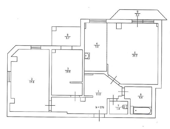 Продажа 2-комнатной квартиры 69 м², 6/17 этаж