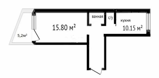 Продажа 1-комнатной квартиры 37,3 м², 9/10 этаж