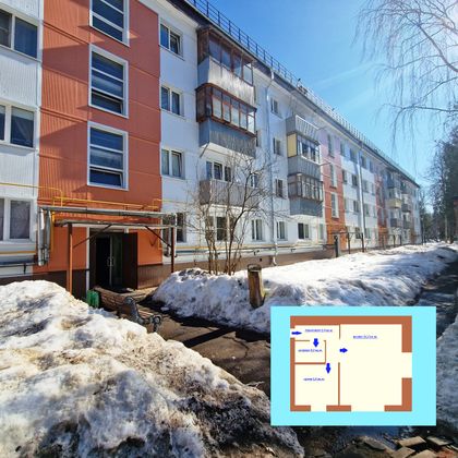 Продажа 1-комнатной квартиры 30,5 м², 3/4 этаж