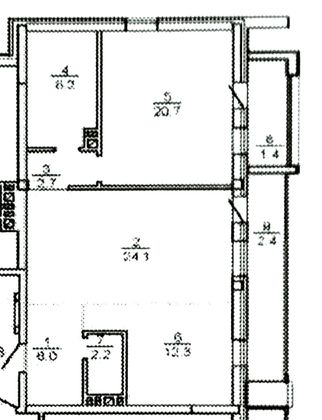 Продажа 2-комнатной квартиры 76,2 м², 4/6 этаж