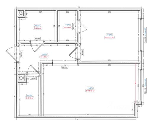 Продажа 2-комнатной квартиры 45,5 м², 27/34 этаж