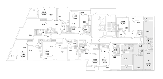 Продажа 3-комнатной квартиры 87,4 м², 11/17 этаж