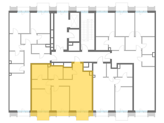 Продажа 2-комнатной квартиры 84,7 м², 2/7 этаж