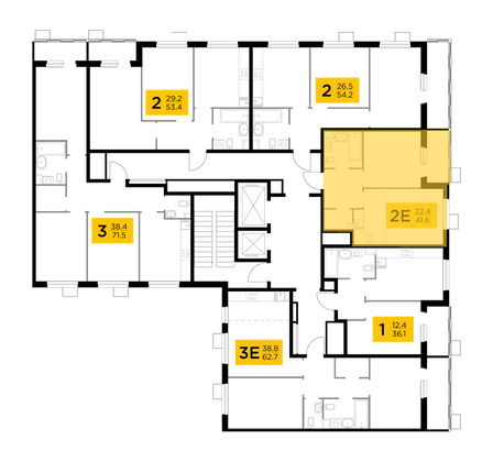 Продажа 2-комнатной квартиры 41,6 м², 3/11 этаж