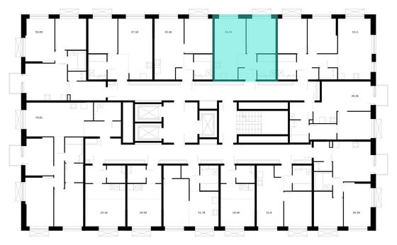 Продажа 1-комнатной квартиры 35,4 м², 19/24 этаж