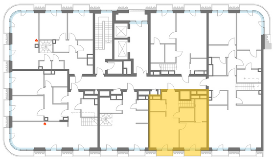 Продажа 2-комнатной квартиры 72,9 м², 12/14 этаж