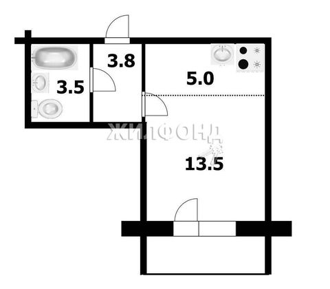 Продажа 1-комнатной квартиры 25,8 м², 10/17 этаж