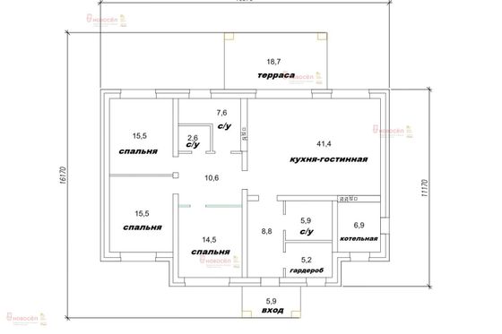 Продажа дома, 173 м², с участком 11 соток