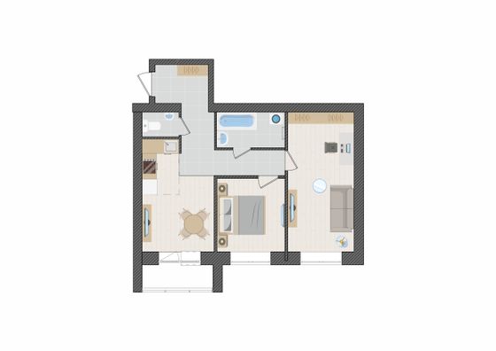 Продажа 3-комнатной квартиры 56,4 м², 2/9 этаж