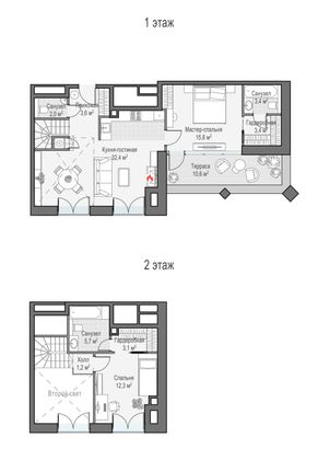 Продажа 2-комнатной квартиры 66,9 м², 28/28 этаж