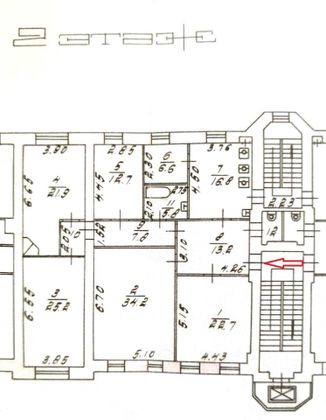 Продажа многокомнатной квартиры 172 м², 2/5 этаж