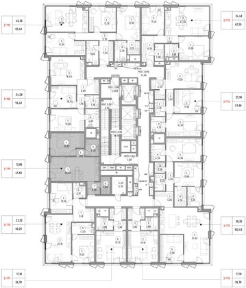 Продажа 1-комнатной квартиры 45,6 м², 21/29 этаж