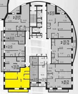 Продажа 2-комнатной квартиры 63,2 м², 17/24 этаж