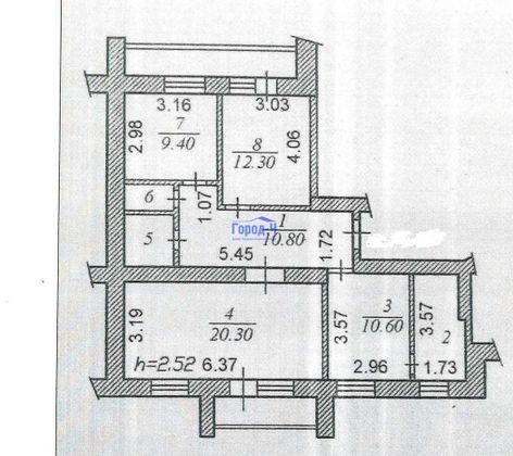 Продажа 3-комнатной квартиры 73,5 м², 3/9 этаж