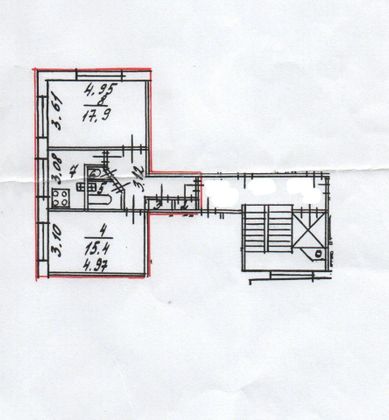 Продажа 2-комнатной квартиры 51,6 м², 9/9 этаж