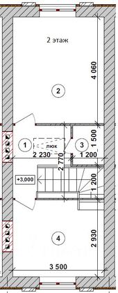 Продажа 3-комнатной квартиры 70 м², 1/2 этаж