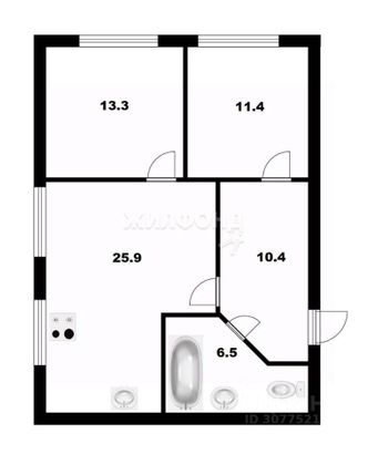 Продажа 3-комнатной квартиры 67,5 м², 4/5 этаж