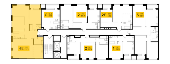 Продажа 4-комнатной квартиры 104,6 м², 5/22 этаж