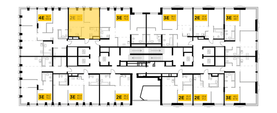 Продажа 2-комнатной квартиры 40,3 м², 25/33 этаж