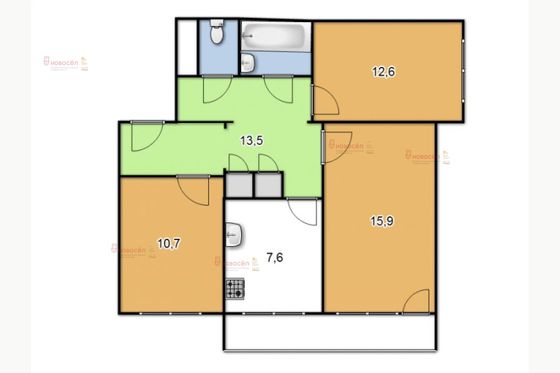Продажа 3-комнатной квартиры 77 м², 12/14 этаж